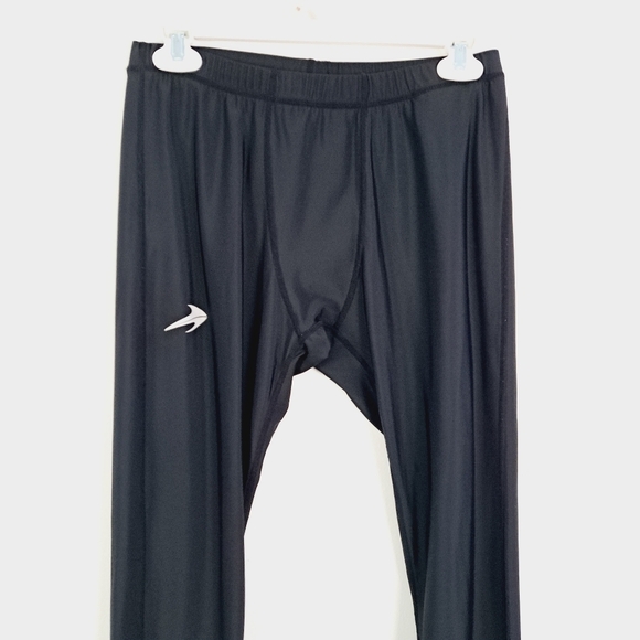 Compression Z Men's Black Full Length Compression Pants - Picture 5 of 7